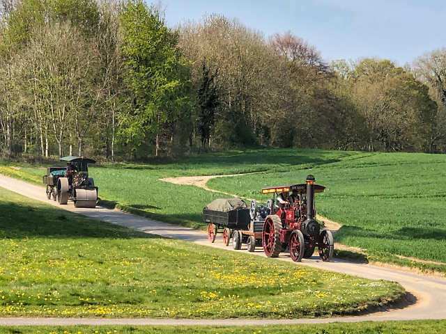 Steam, Re-Enactors and Road Works at the Andover Steam Yard and local lanes.